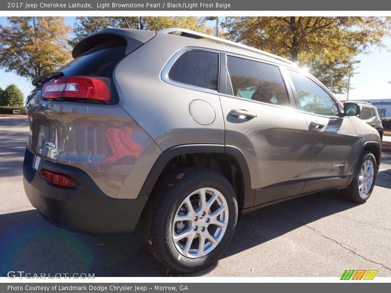 Light Brownstone Pearl / Black/Light Frost Beige 2017 Jeep Cherokee Latitude