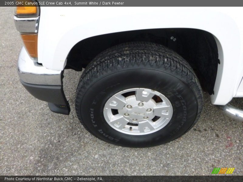 Summit White / Dark Pewter 2005 GMC Canyon SLE Crew Cab 4x4
