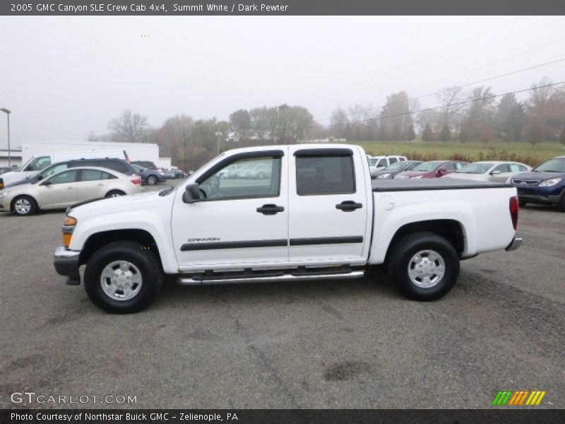 Summit White / Dark Pewter 2005 GMC Canyon SLE Crew Cab 4x4