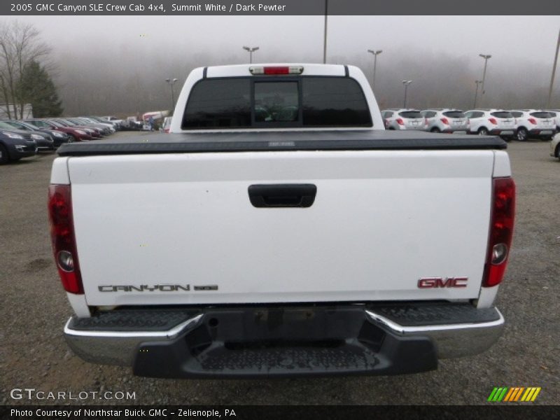 Summit White / Dark Pewter 2005 GMC Canyon SLE Crew Cab 4x4