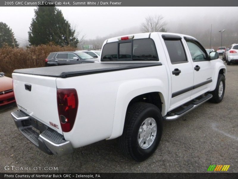 Summit White / Dark Pewter 2005 GMC Canyon SLE Crew Cab 4x4