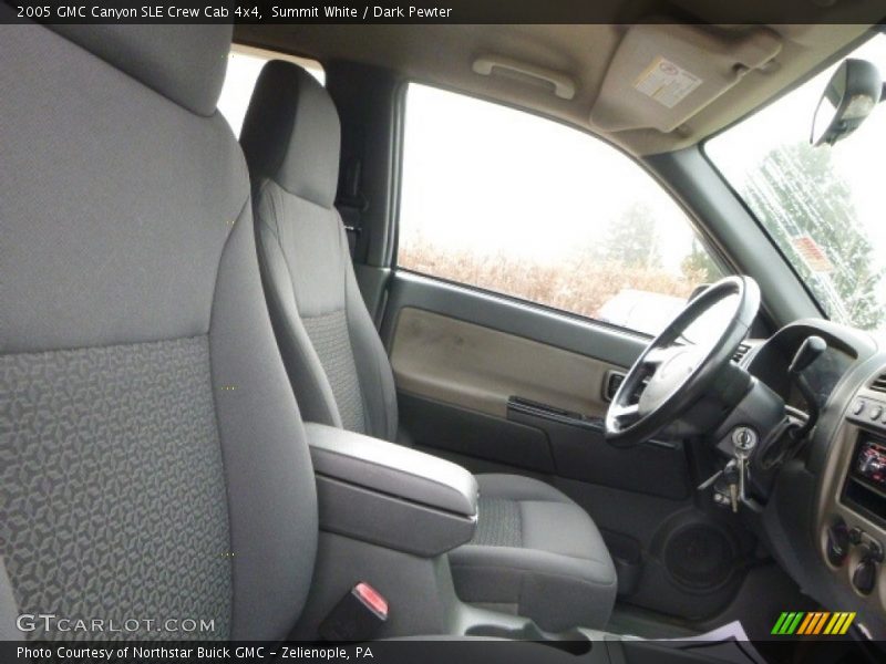 Summit White / Dark Pewter 2005 GMC Canyon SLE Crew Cab 4x4