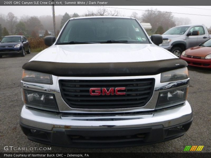 Summit White / Dark Pewter 2005 GMC Canyon SLE Crew Cab 4x4