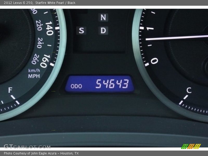 Starfire White Pearl / Black 2012 Lexus IS 250