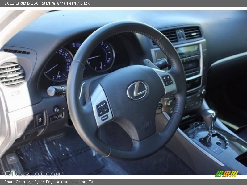 Starfire White Pearl / Black 2012 Lexus IS 250