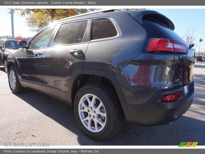 Granite Crystal Metallic / Black 2017 Jeep Cherokee Latitude
