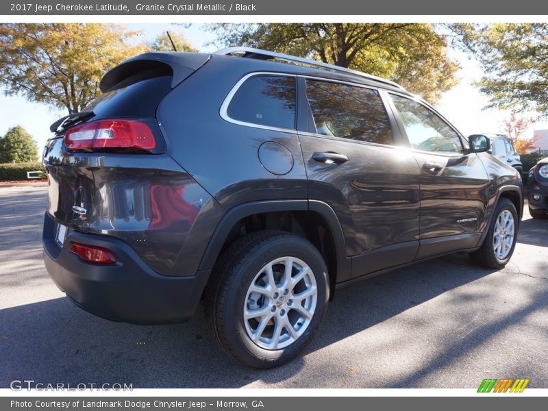 Granite Crystal Metallic / Black 2017 Jeep Cherokee Latitude