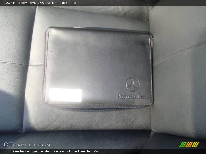 Black / Black 2007 Mercedes-Benz S 550 Sedan