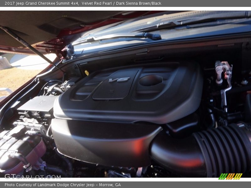 Velvet Red Pearl / Dark Sienna Brown/Black 2017 Jeep Grand Cherokee Summit 4x4