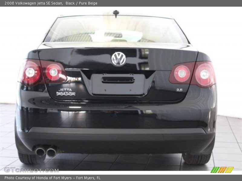Black / Pure Beige 2008 Volkswagen Jetta SE Sedan