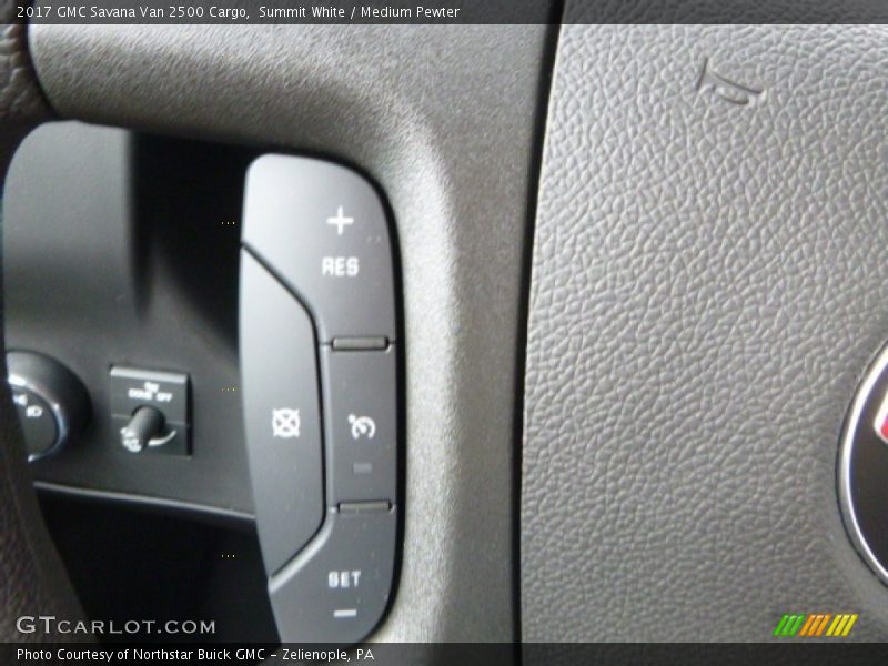 Controls of 2017 Savana Van 2500 Cargo