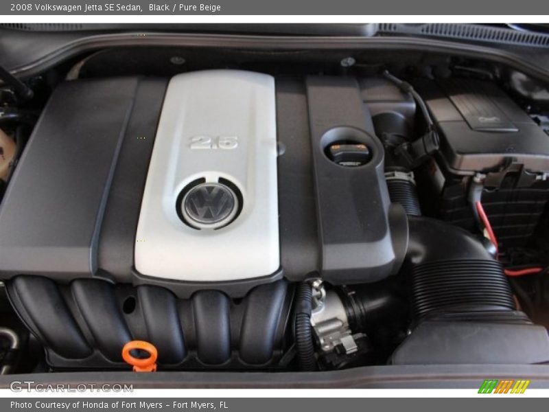 Black / Pure Beige 2008 Volkswagen Jetta SE Sedan