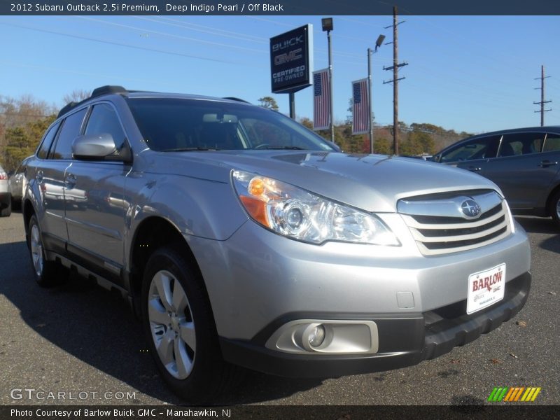 Deep Indigo Pearl / Off Black 2012 Subaru Outback 2.5i Premium