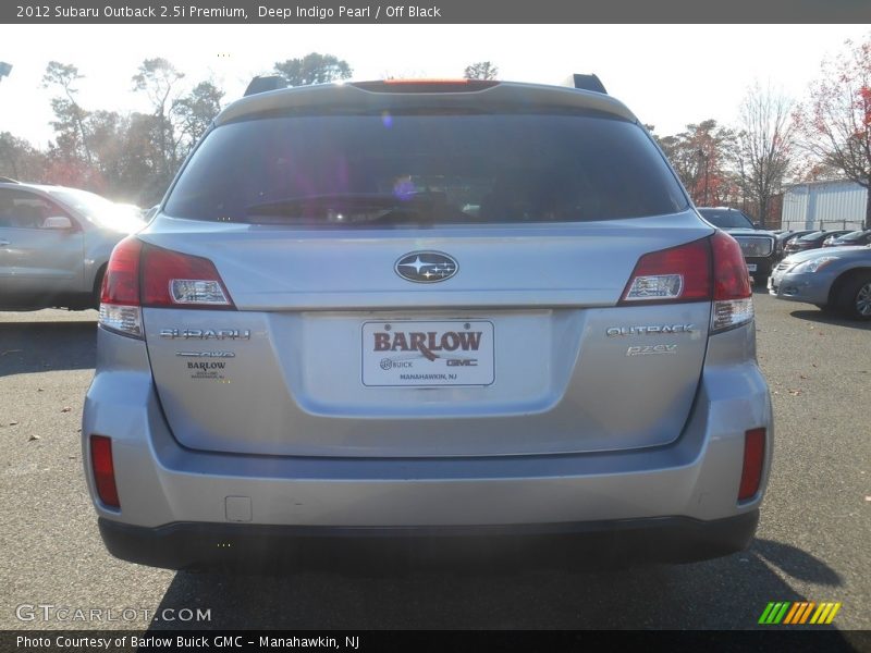 Deep Indigo Pearl / Off Black 2012 Subaru Outback 2.5i Premium