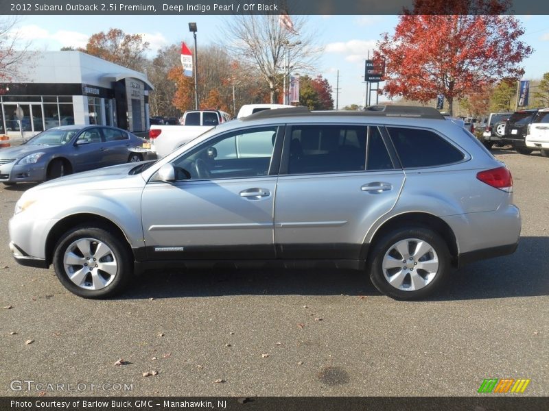 Deep Indigo Pearl / Off Black 2012 Subaru Outback 2.5i Premium