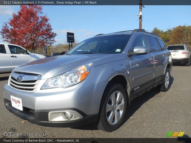 Deep Indigo Pearl / Off Black 2012 Subaru Outback 2.5i Premium