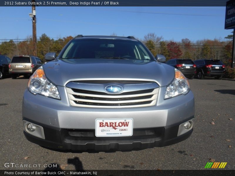 Deep Indigo Pearl / Off Black 2012 Subaru Outback 2.5i Premium
