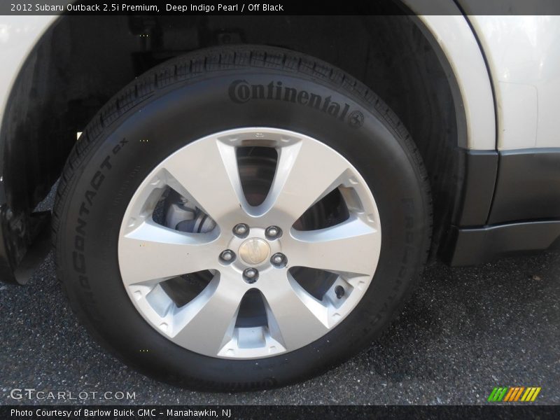 Deep Indigo Pearl / Off Black 2012 Subaru Outback 2.5i Premium