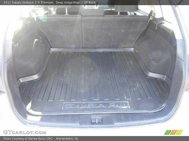 Deep Indigo Pearl / Off Black 2012 Subaru Outback 2.5i Premium