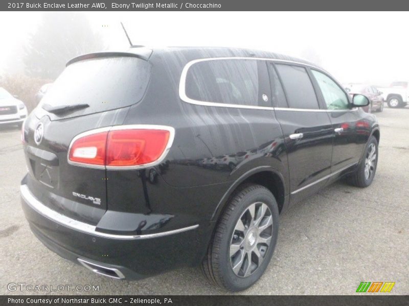 Ebony Twilight Metallic / Choccachino 2017 Buick Enclave Leather AWD