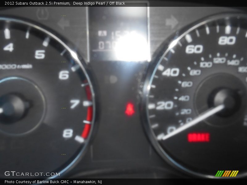 Deep Indigo Pearl / Off Black 2012 Subaru Outback 2.5i Premium