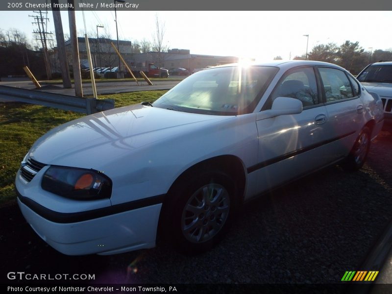 White / Medium Gray 2005 Chevrolet Impala