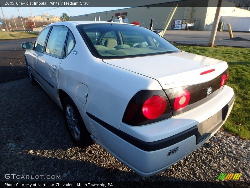 White / Medium Gray 2005 Chevrolet Impala