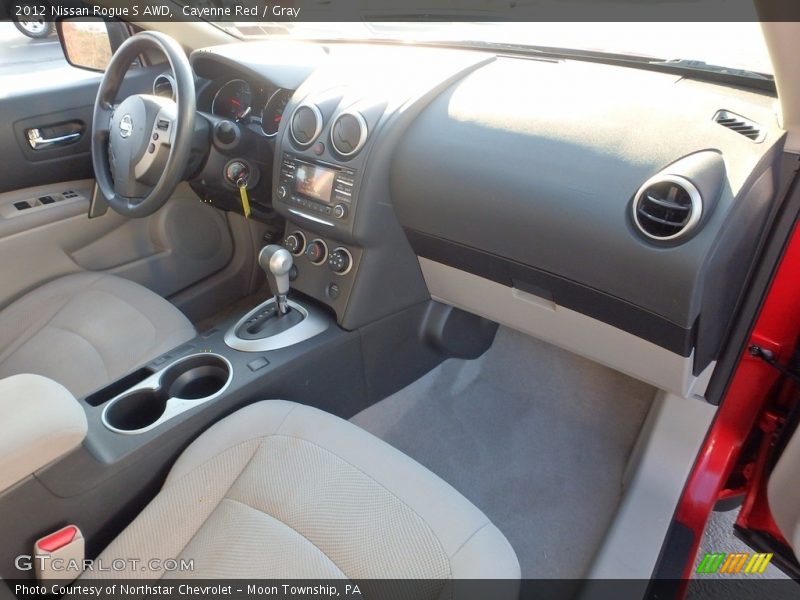 Cayenne Red / Gray 2012 Nissan Rogue S AWD