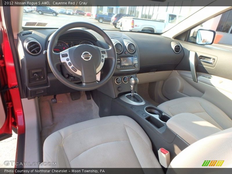 Cayenne Red / Gray 2012 Nissan Rogue S AWD