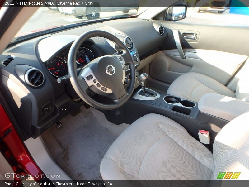 Cayenne Red / Gray 2012 Nissan Rogue S AWD