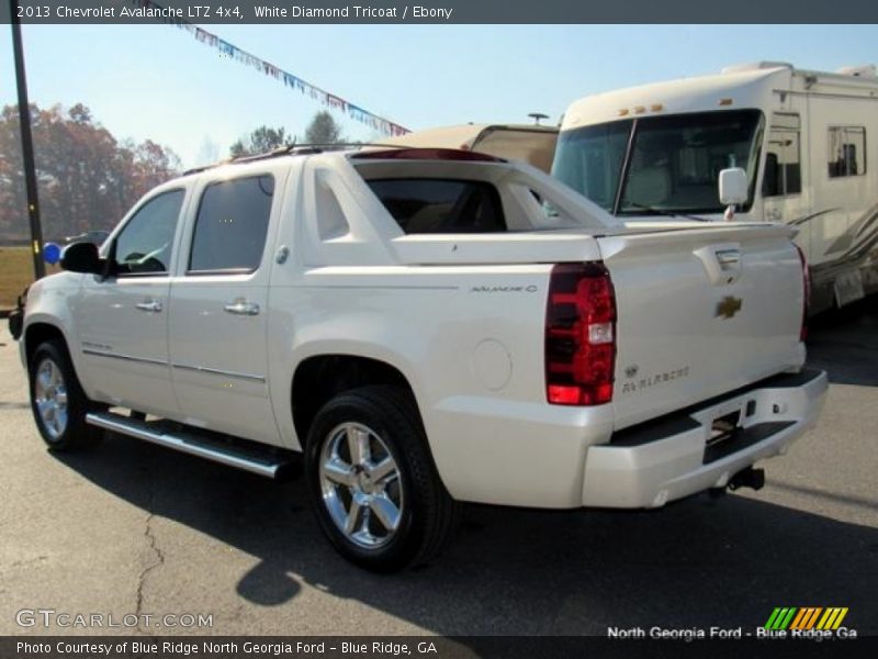 White Diamond Tricoat / Ebony 2013 Chevrolet Avalanche LTZ 4x4