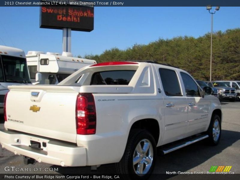 White Diamond Tricoat / Ebony 2013 Chevrolet Avalanche LTZ 4x4