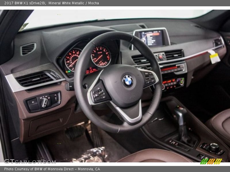 Mineral White Metallic / Mocha 2017 BMW X1 sDrive28i