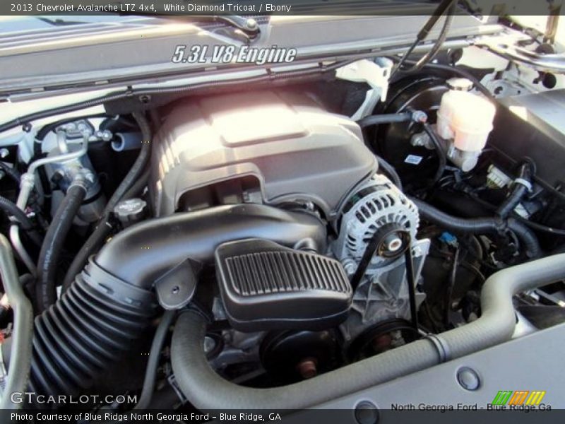 White Diamond Tricoat / Ebony 2013 Chevrolet Avalanche LTZ 4x4