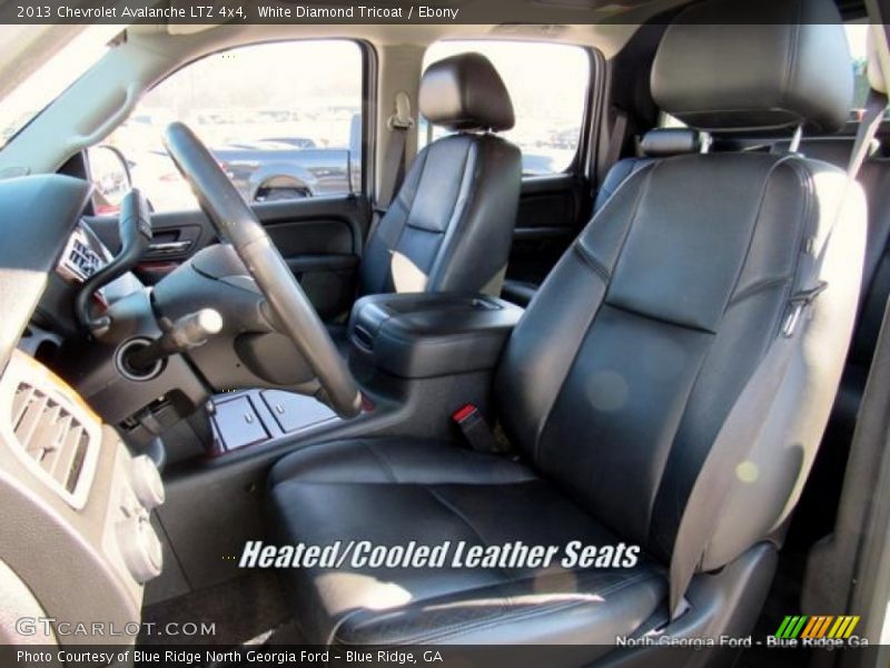 White Diamond Tricoat / Ebony 2013 Chevrolet Avalanche LTZ 4x4