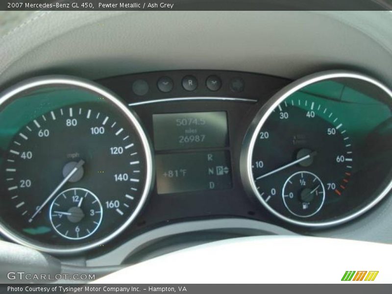 Pewter Metallic / Ash Grey 2007 Mercedes-Benz GL 450