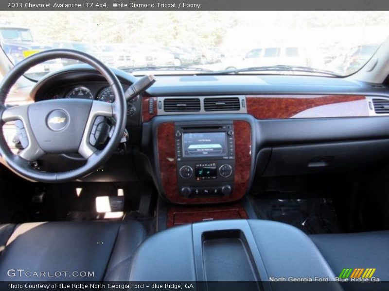 White Diamond Tricoat / Ebony 2013 Chevrolet Avalanche LTZ 4x4