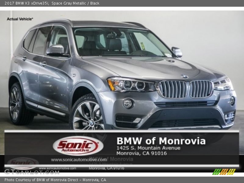 Space Gray Metallic / Black 2017 BMW X3 xDrive35i