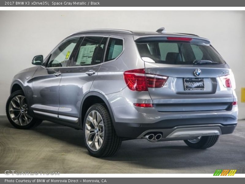 Space Gray Metallic / Black 2017 BMW X3 xDrive35i
