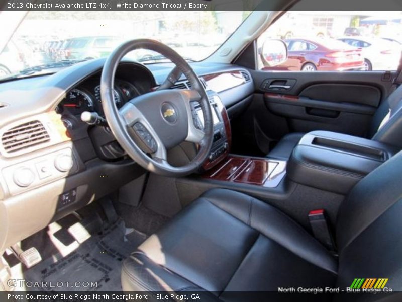 White Diamond Tricoat / Ebony 2013 Chevrolet Avalanche LTZ 4x4