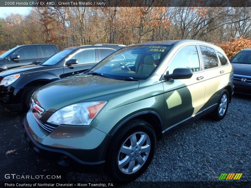 Green Tea Metallic / Ivory 2008 Honda CR-V EX 4WD