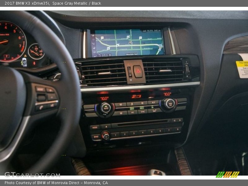 Space Gray Metallic / Black 2017 BMW X3 xDrive35i