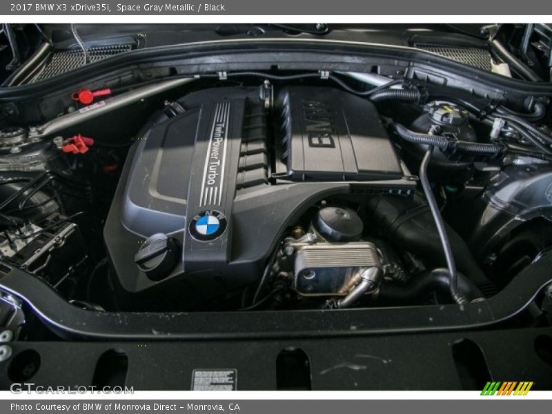 Space Gray Metallic / Black 2017 BMW X3 xDrive35i