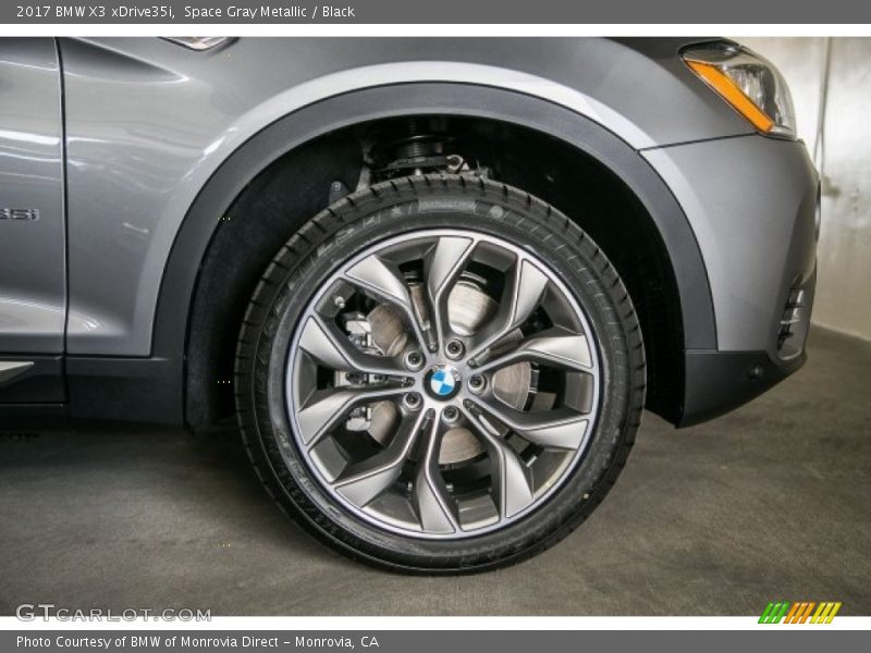 Space Gray Metallic / Black 2017 BMW X3 xDrive35i