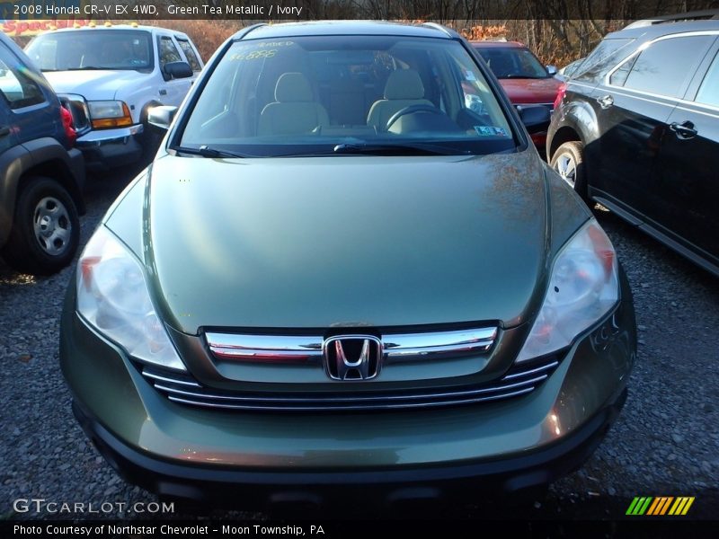 Green Tea Metallic / Ivory 2008 Honda CR-V EX 4WD