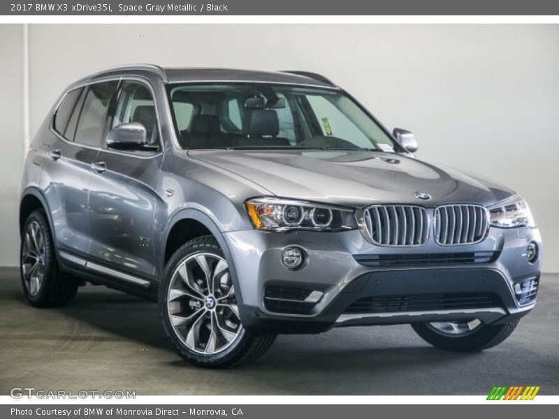 Space Gray Metallic / Black 2017 BMW X3 xDrive35i