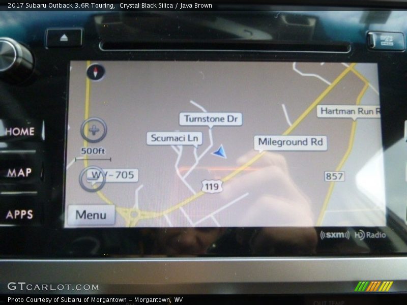 Navigation of 2017 Outback 3.6R Touring