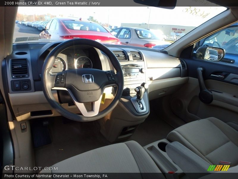 Green Tea Metallic / Ivory 2008 Honda CR-V EX 4WD