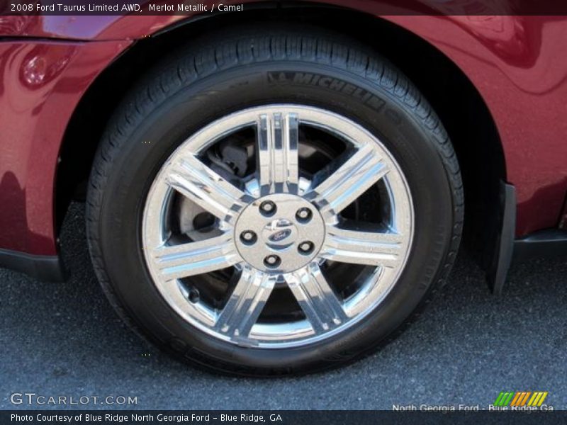 Merlot Metallic / Camel 2008 Ford Taurus Limited AWD