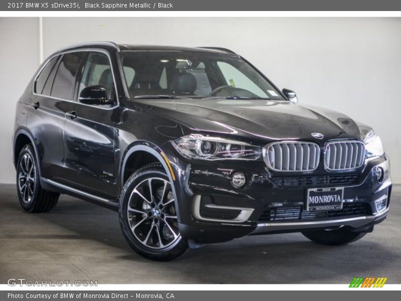 Black Sapphire Metallic / Black 2017 BMW X5 sDrive35i